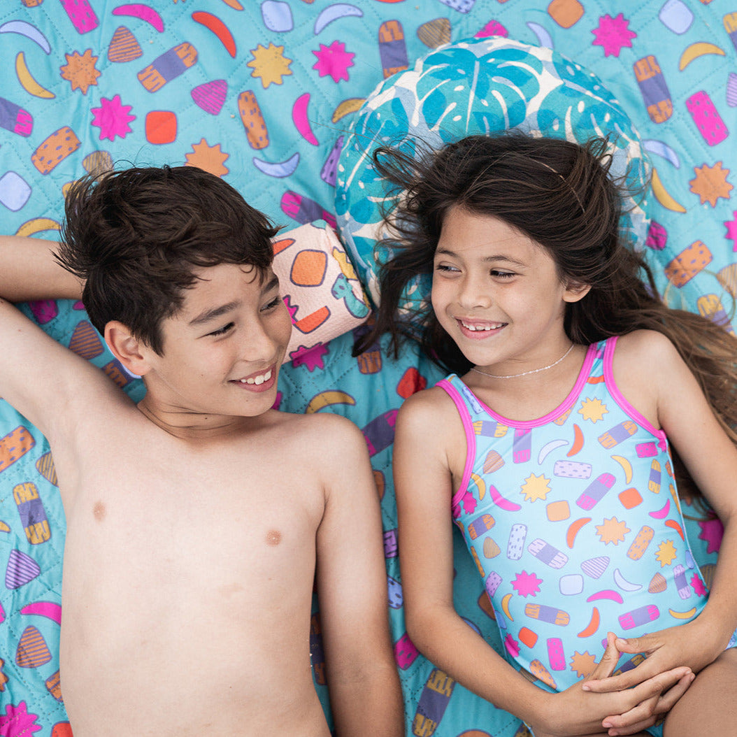 Izzy and Luke x Jana Lam Kamp Kakimochi Picnic Blanket