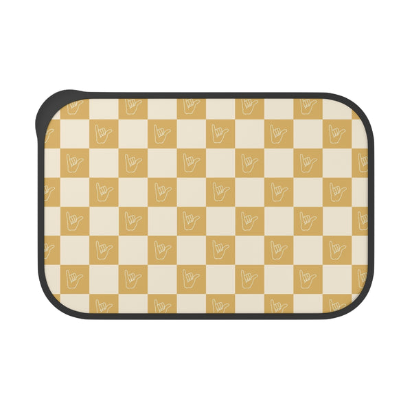 Checkerboard Bento Box with Band and Utensils – Izzy and Luke