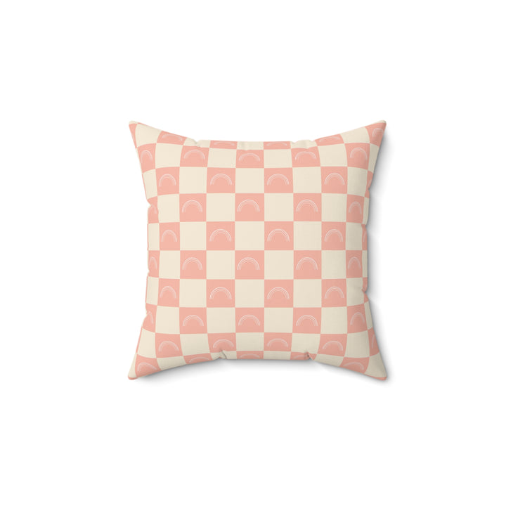 Raibow Checkerboard Pillow