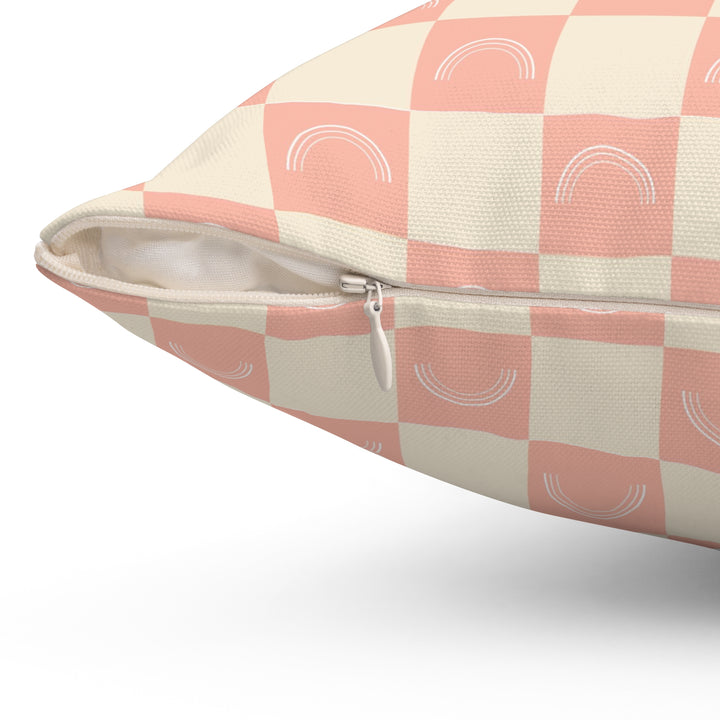 Raibow Checkerboard Pillow