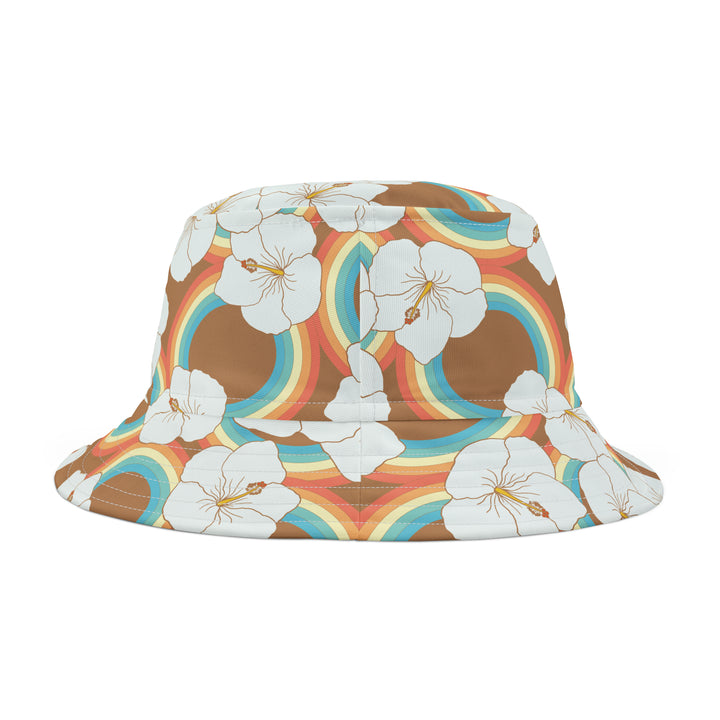 Retro Hibiscus Bucket Hat