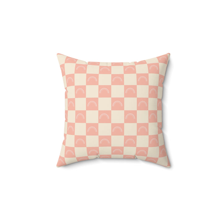 Raibow Checkerboard Pillow