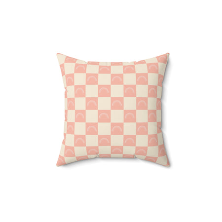 Raibow Checkerboard Pillow