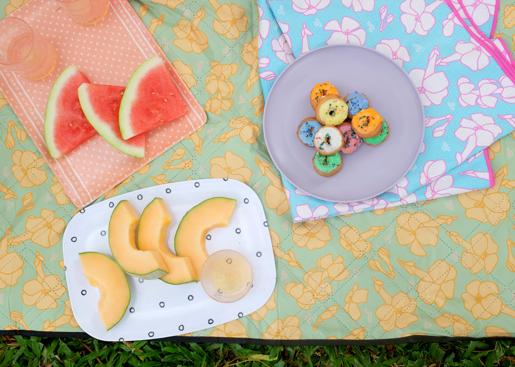 Izzy and Luke x Jana Lam Mint+Honey Picnic Blanket