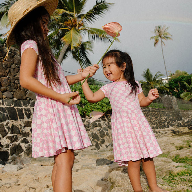 Rainbow Checkerboard Dress