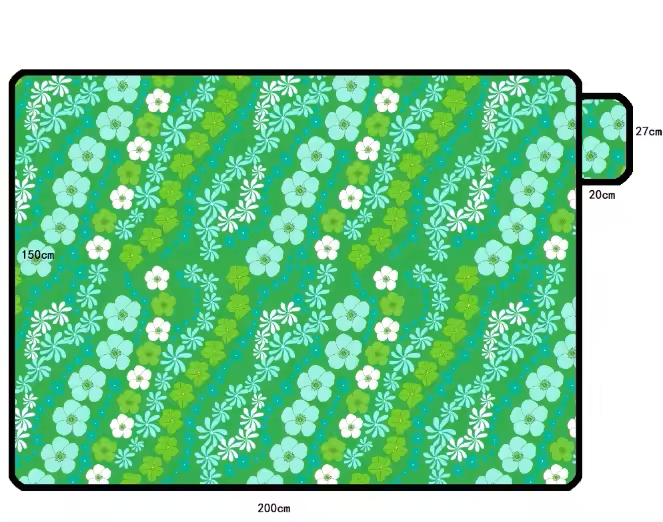 Izzy and Luke x Eternal Summer Retro Lei Picnic Blanket