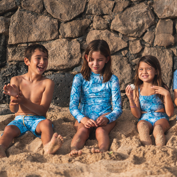 Sea Flower Long Sleeve Swim