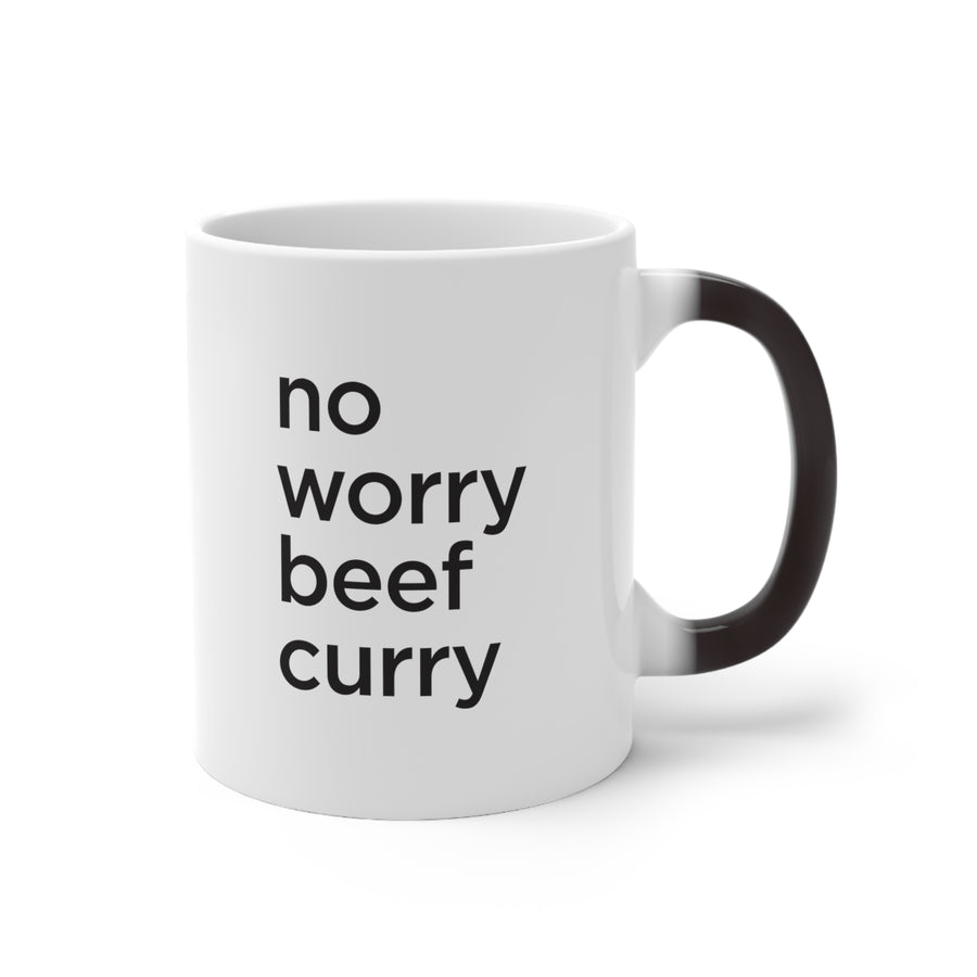 No Worry Beef Curry Color Changing Mug