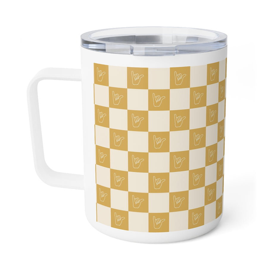 Checkerboard Insulated Coffee Mug, 10oz – Izzy and Luke
