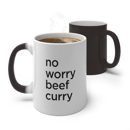 No Worry Beef Curry Color Changing Mug