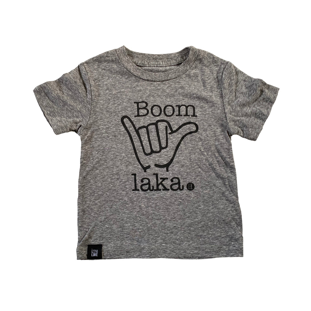 Boom Shaka Laka Tee by Izzy and Luke - ocean blue