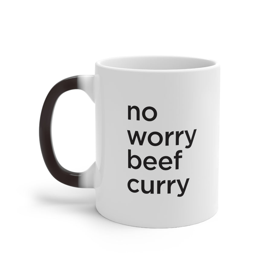 No Worry Beef Curry Color Changing Mug