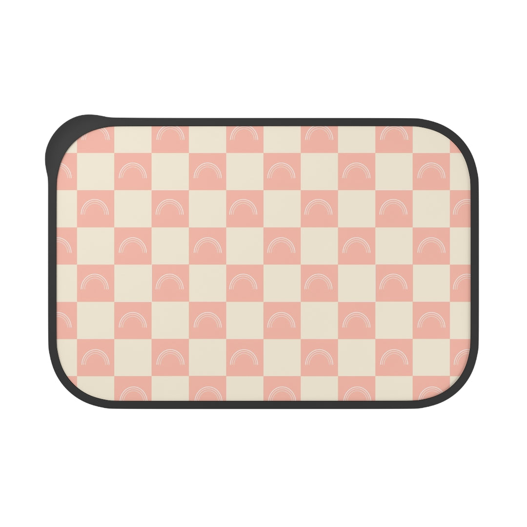 Pink Bento Box with Band and Utensils