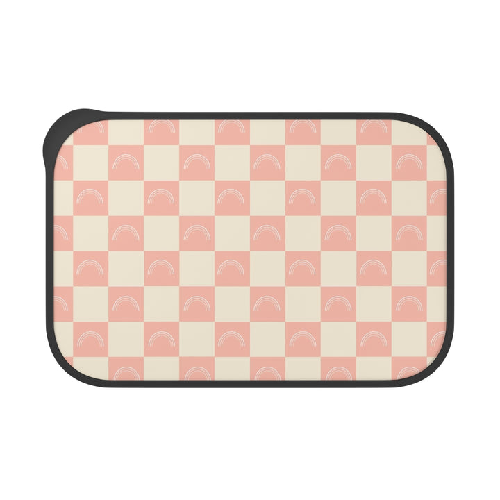 Pink Bento Box with Band and Utensils
